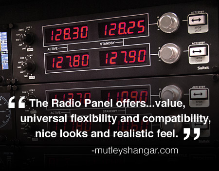 Cockpit Panel with Real-Time LED Displays